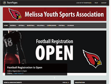 Tablet Screenshot of melissasports.org